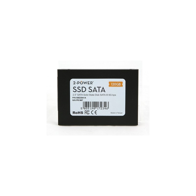 2-Power SSD 128GB 2.5" SATA III 6Gbps (Read 500MB/s, Write500MB/s) 3 YEARS WARANTY