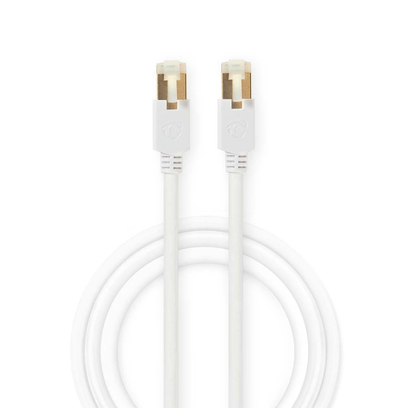 Nedis CCGB85221WT10 - CAT6 S/FTP Síťový Kabel | RJ45 (8P8C) Zástrčka – RJ45 (8P8C) Zástrčka | 1 m | Bílá barva