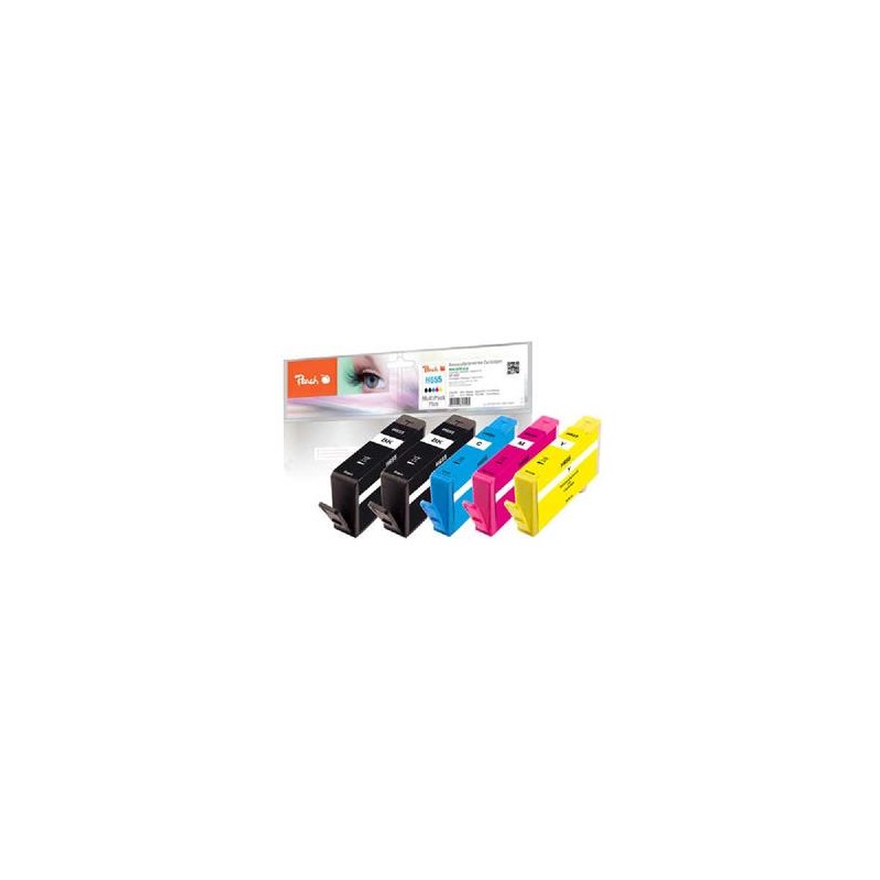 PEACH kompatibilní cartridge HP No 655 MultiPack Plus, 2xbk, c, m, y, 2x19ml, 3x12ml