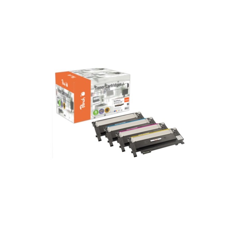 PEACH kompatibilní toner Samsung CLT-406S MultiPack, bk, c, m, y