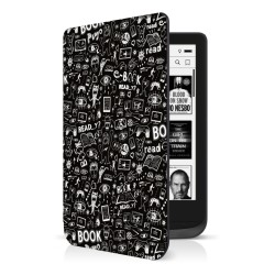 CONNECT IT Doodle pouzdro pro PocketBook 616/618/627/628/632, DOODLE ČERNÉ