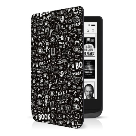 CONNECT IT Doodle pouzdro pro PocketBook 616/618/627/628/632, DOODLE ČERNÉ
