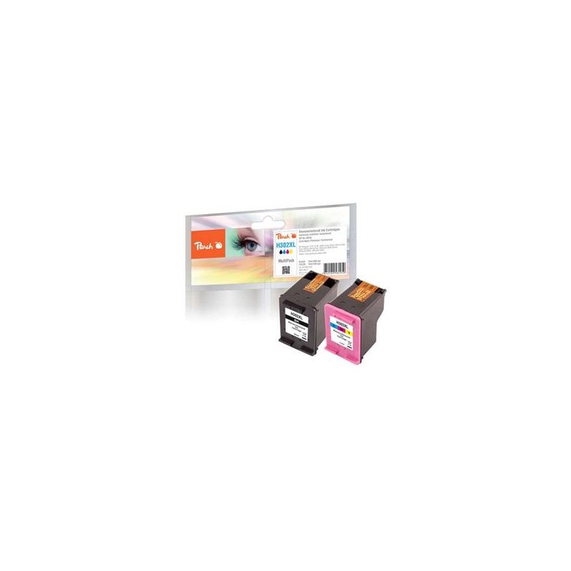 Peach kompatibilní cartridge Multi Pack HP No. 302XL, F6U68AE, F6U67AE, 1x15, 1x14 ml
