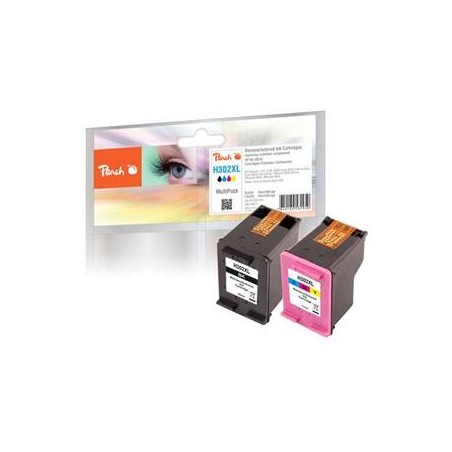 Peach kompatibilní cartridge Multi Pack HP No. 302XL, F6U68AE, F6U67AE, 1x15, 1x14 ml