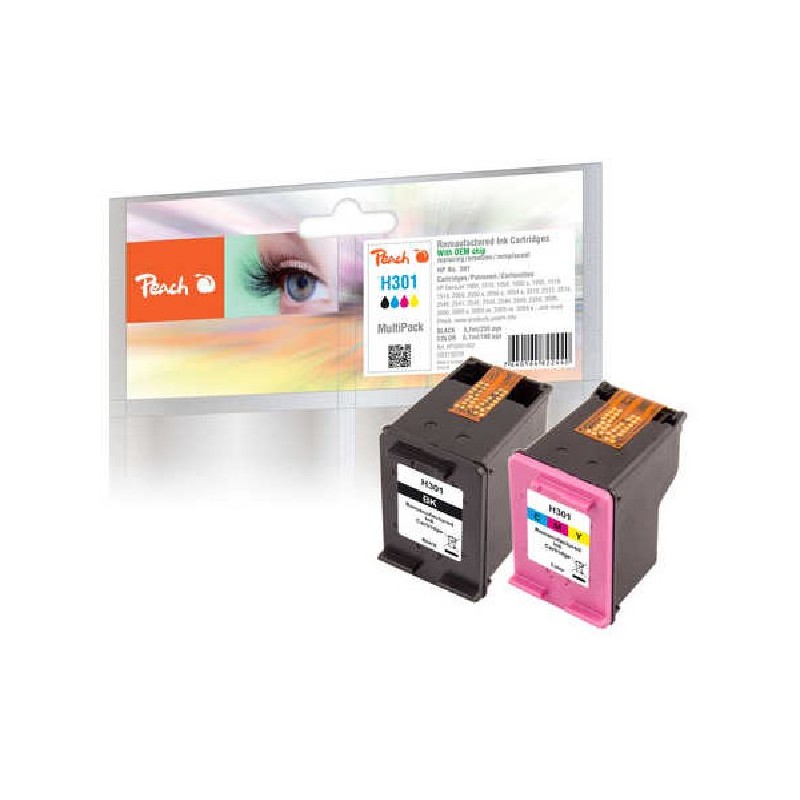 PEACH kompatibilní cartridge HP No 301 MultiPack, black, color