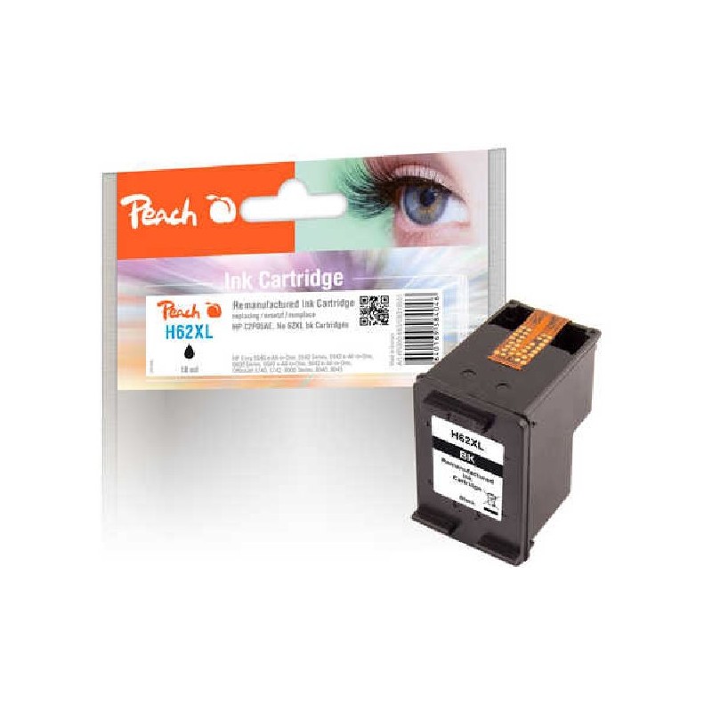 PEACH kompatibilní cartridge HP C2P05AE, No 62XL, black