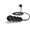 CONNECT IT prodlužovací kabel 230 V, 4 zásuvky, 3 m, bez vypínače (černý)