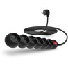 CONNECT IT prodlužovací kabel 230 V, 6 zásuvek, 2 m, s vypínačem (černý)