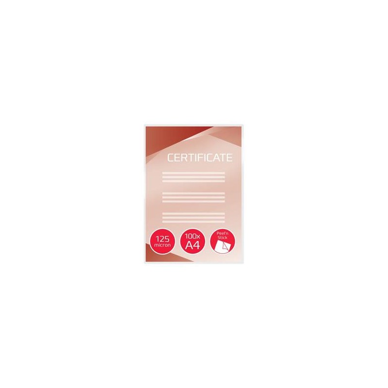 GBC Samolepicí laminovací kapsy Peel'nStick A4 white 100pcs