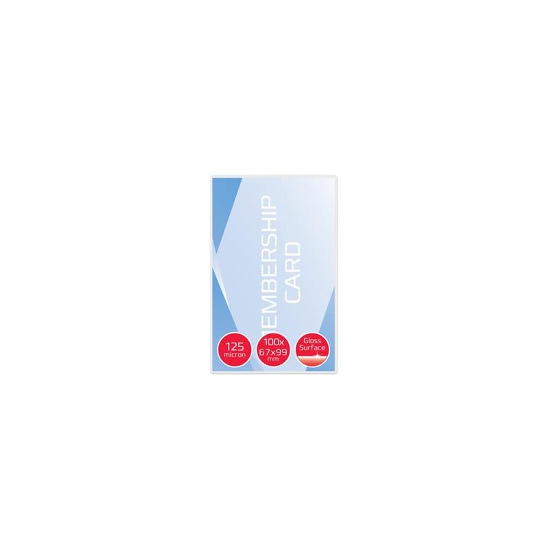 GBC Laminovací kapsy na jmenovky 67x99mm 125Mic clear 100pcs
