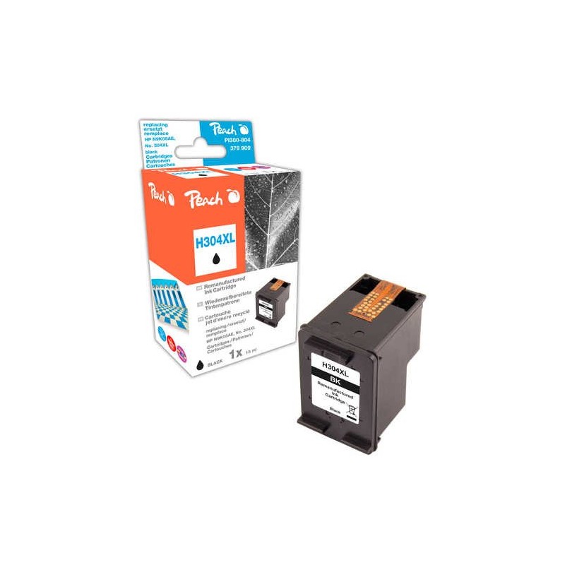 PEACH kompatibilní cartridge HP N9K08AE, No 304XL, black, 11 ml