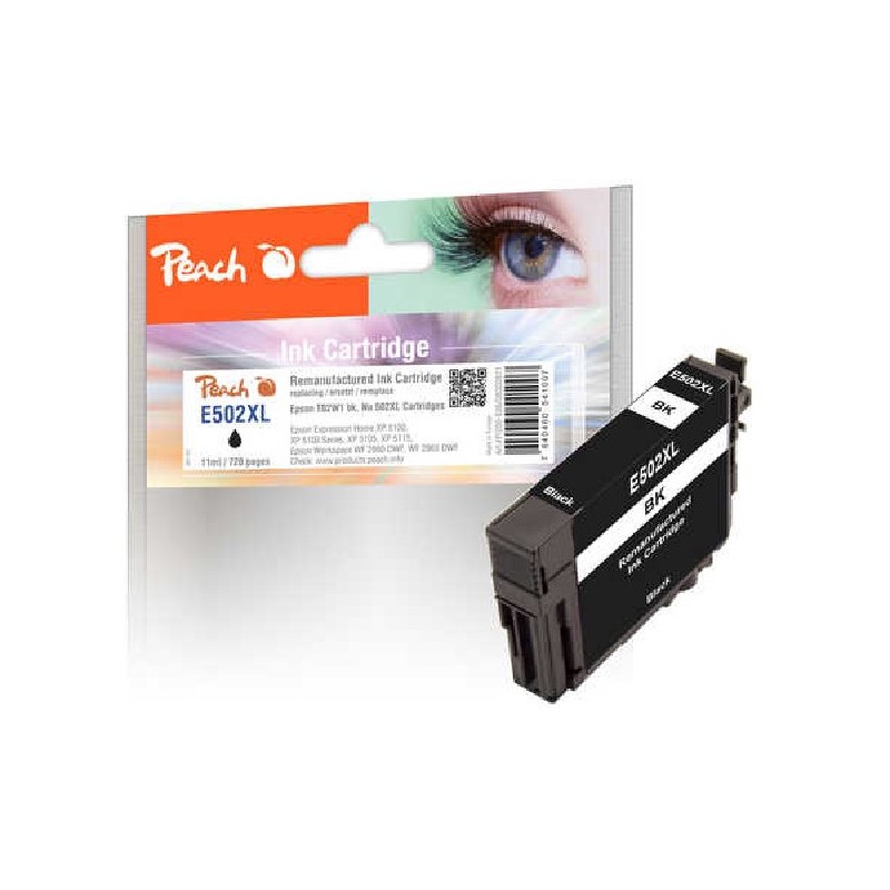 PEACH kompatibilní cartridge Epson T02W1, No 502XL černá, 11ml