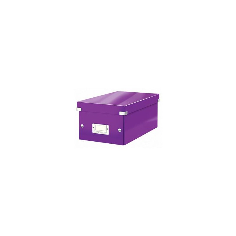 LEITZ Krabice na DVD Click&Store, purpurová