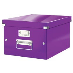 LEITZ Univerzální krabice Click&Store, velikost M (A4), purpurová