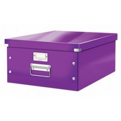 LEITZ Univerzální krabice Click&Store, velikost L (A3), purpurová