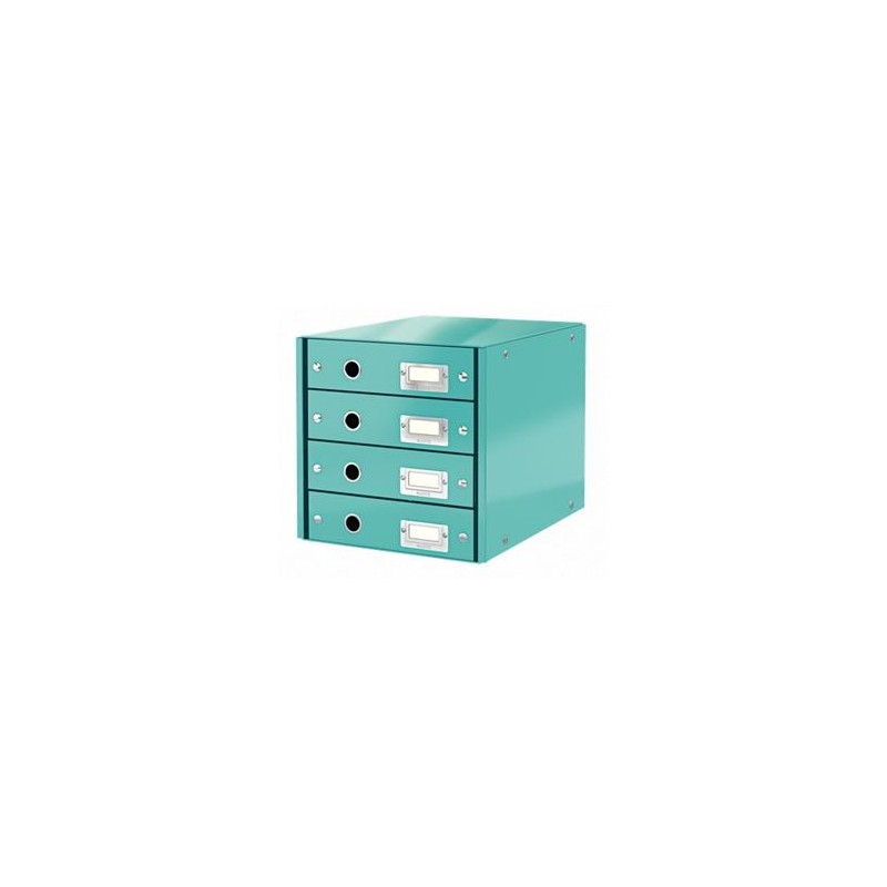 LEITZ Zásuvkový box Click&Store, 4 zásuvky, ledově modrá