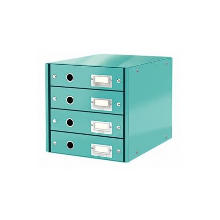 LEITZ Zásuvkový box Click&Store, 4 zásuvky, ledově modrá