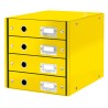LEITZ Zásuvkový box Click&Store, 4 zásuvky, žlutá