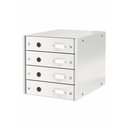 LEITZ Zásuvkový box Click&Store, 4 zásuvky, bílá