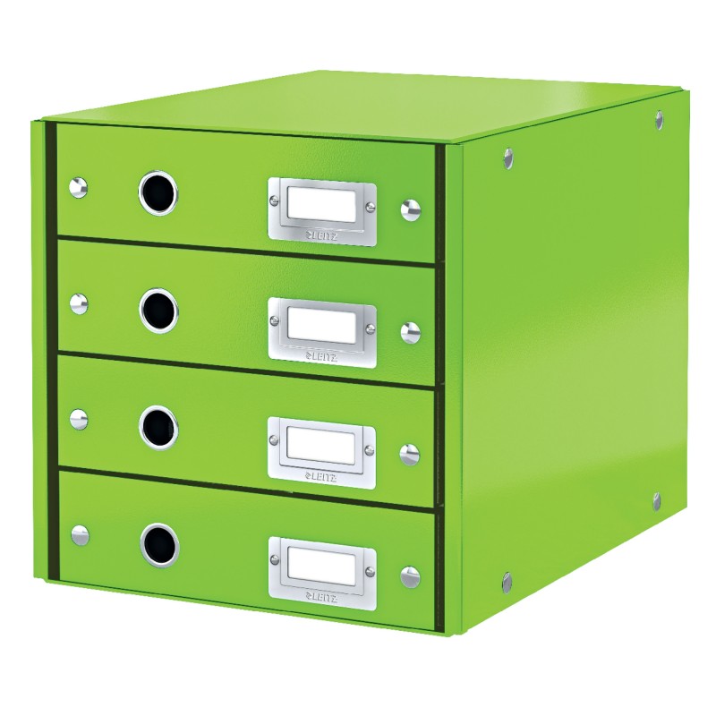 LEITZ Zásuvkový box Click&Store, 4 zásuvky, zelená