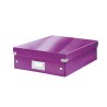 LEITZ Organizační box Click&Store, velikost M, purpurová