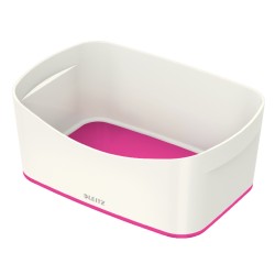LEITZ Stolní box MyBox, bílá/růžová