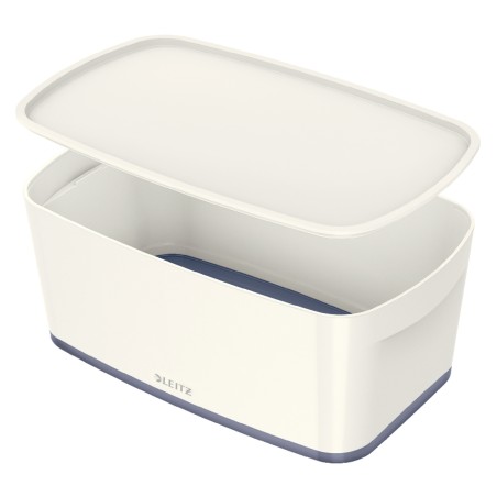 LEITZ Úložný box s víkem MyBox, velikost S, bílá/šedá