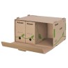 LEITZ Esselte ECO archivační kontejner otvírání zpředu, na krabice 80/100 mm, hnědá