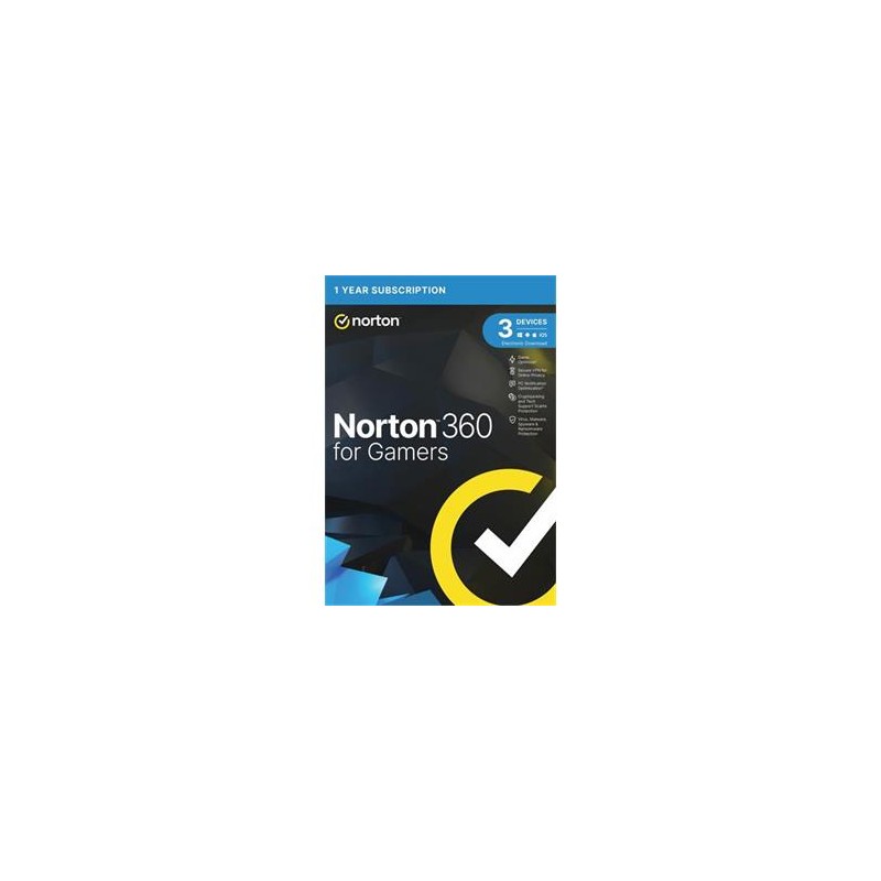 NORTON 360 FOR GAMERS 50GB CZ 1 USER 3 zařízení na 12 měsíců