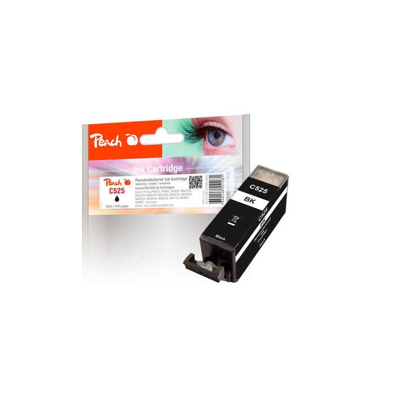 PEACH kompatibilní cartridge Canon PGI-525PGBK, Black, 19 ml