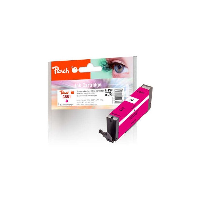 PEACH kompatibilní cartridge Canon CLI-551M, magenta, 8,5 ml