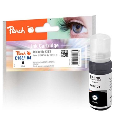 PEACH kompatibilní cartridge Epson No. 103/104, C13T00S140, C13T00P140, black, 70ml