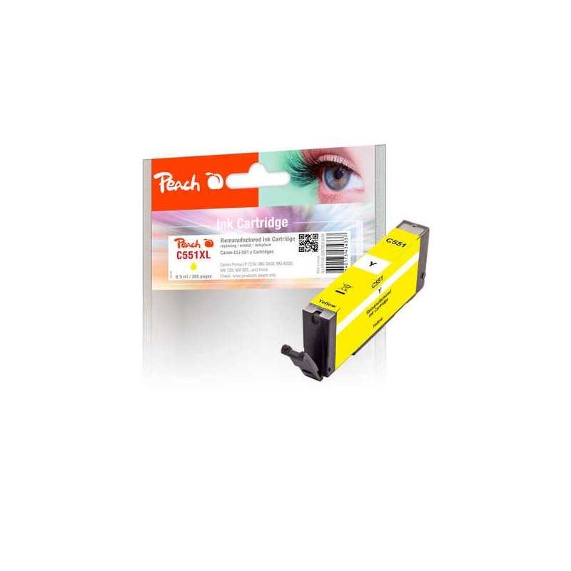 PEACH kompatibilní cartridge Canon CLI-551Y, yellow, 8,5 ml