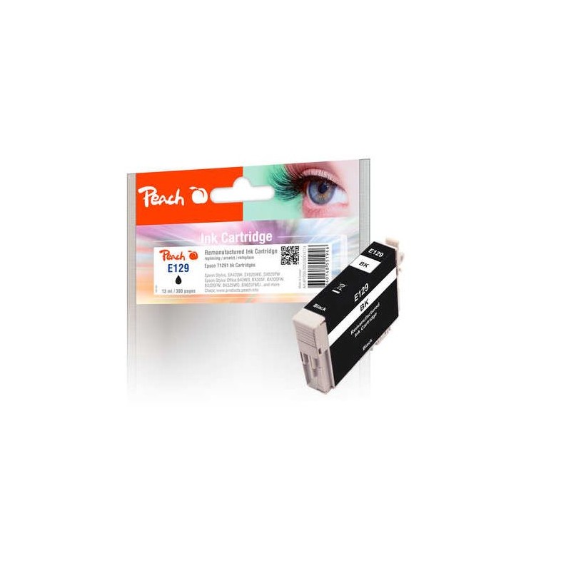 PEACH kompatibilní cartridge Epson T1291, Black, 13 ml