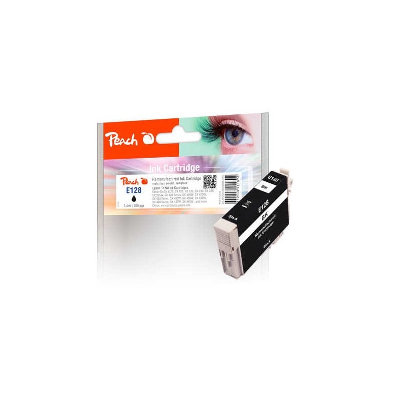 PEACH kompatibilní cartridge Epson T1281, Black, 7,4 ml
