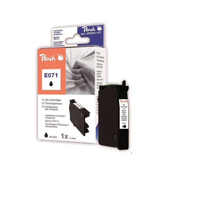 PEACH kompatibilní cartridge Epson T0711, black, 8,4 ml
