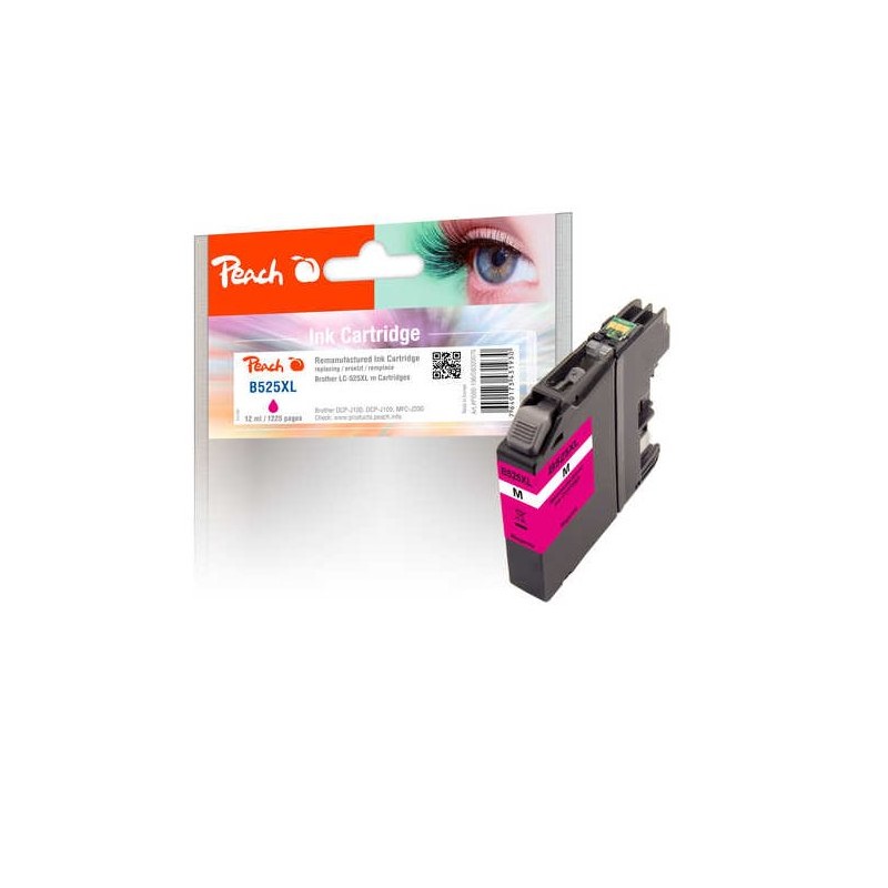 PEACH kompatibilní cartridge Brother LC-525XL, Magenta, 12 ml