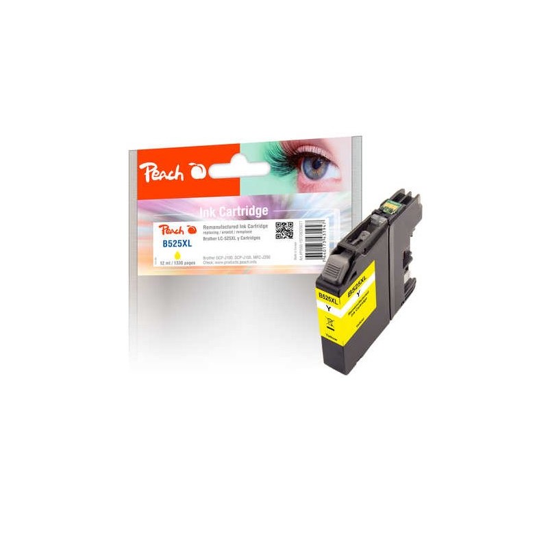 PEACH kompatibilní cartridge Brother LC-525XL, Yellow, 12 ml
