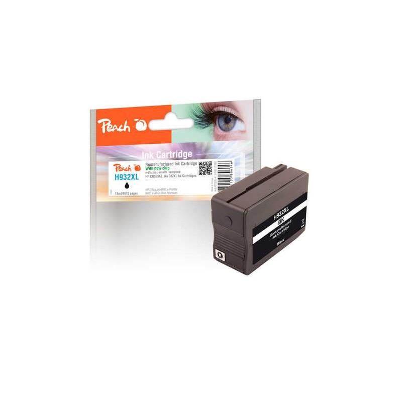 PEACH kompatibilní cartridge HP No 932XL, black, 42 ml
