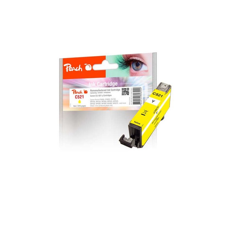 PEACH kompatibilní cartridge Canon CLI-521, yellow, 9 ml
