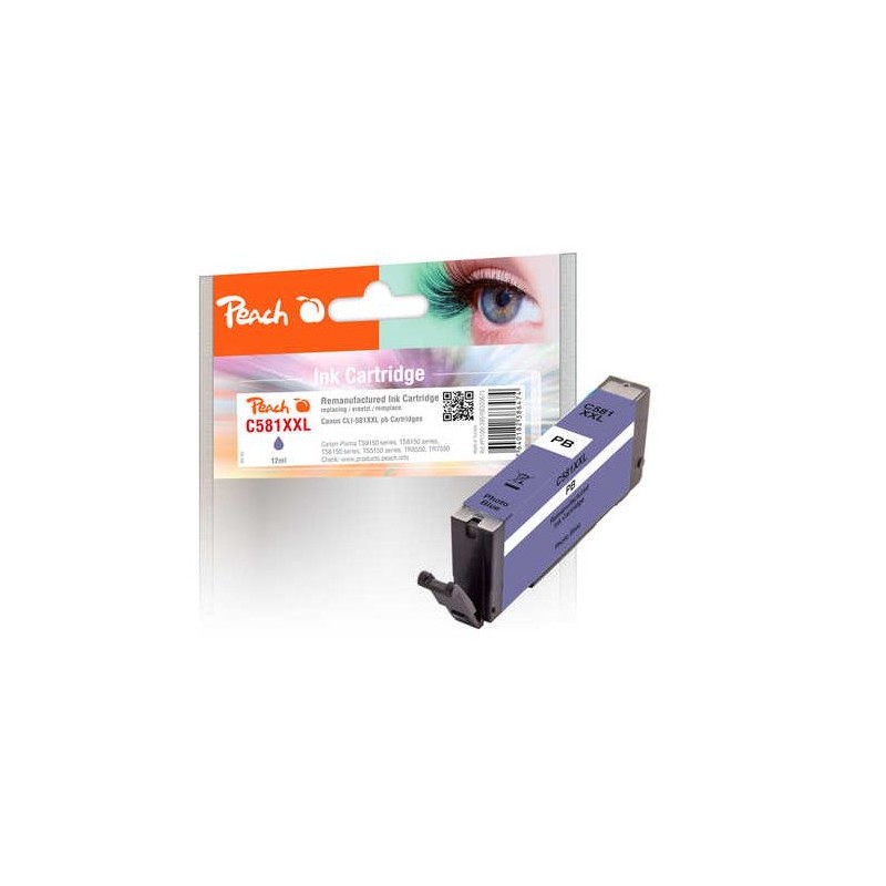 PEACH kompatibilní cartridge Canon CLI-581 XXL, blue, 12 ml