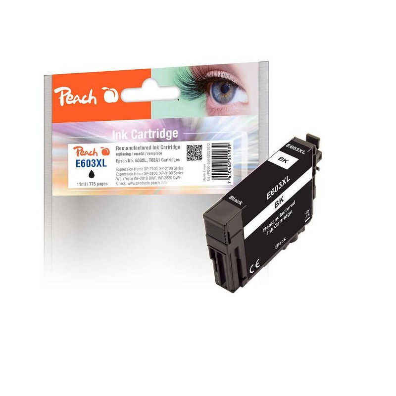 PEACH kompatibilní cartridge Epson No 603XL, black, 11 ml