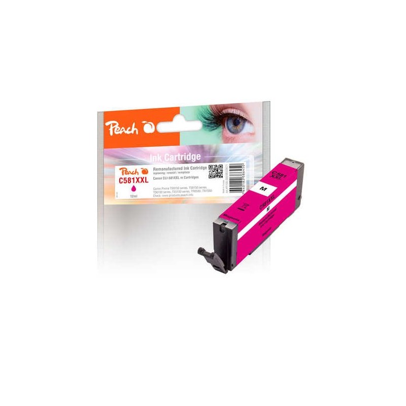 PEACH kompatibilní cartridge Canon CLI-581XXL, 1996C001, magenta, 12 ml