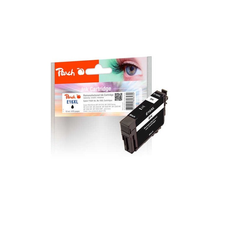 PEACH kompatibilní cartridge Epson No 16, black, 13 ml