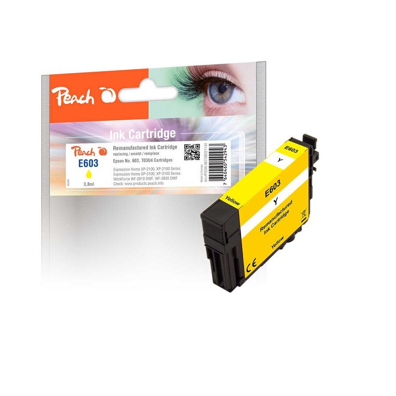 PEACH kompatibilní cartridge Epson No 603, yellow, 3,8 ml
