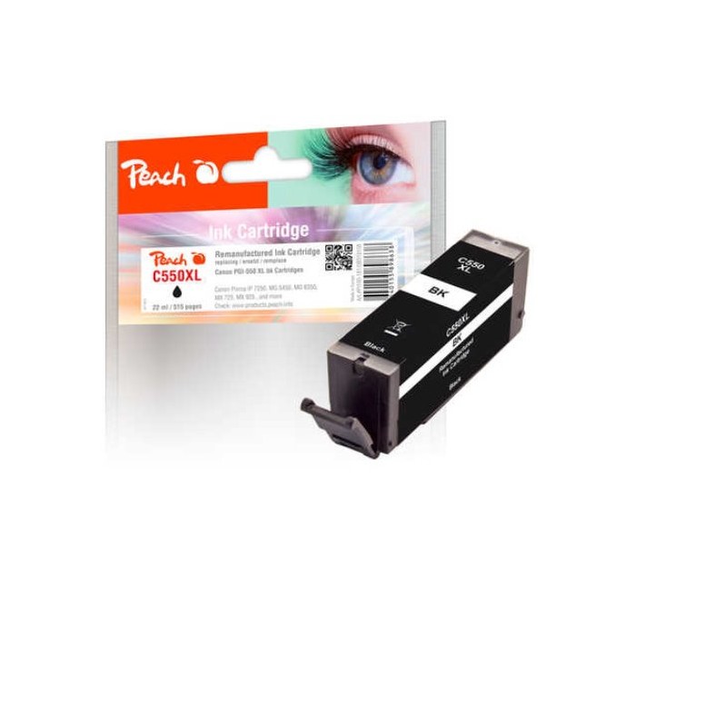 PEACH kompatibilní cartridge Canon PGI-550XL, black, 22 ml