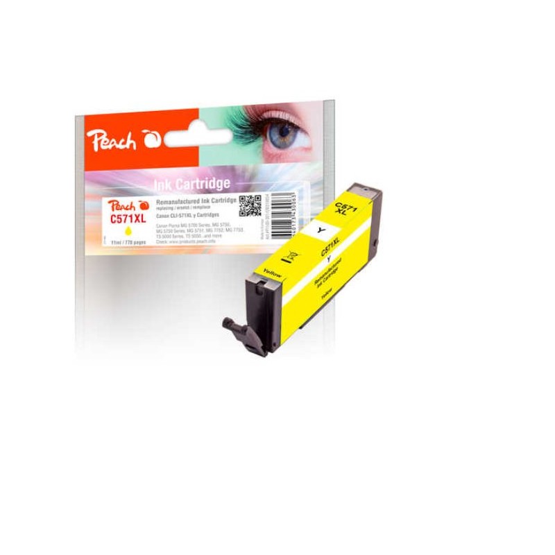 PEACH kompatibilní cartridge Canon CLI-571XLY, yellow, 11 ml