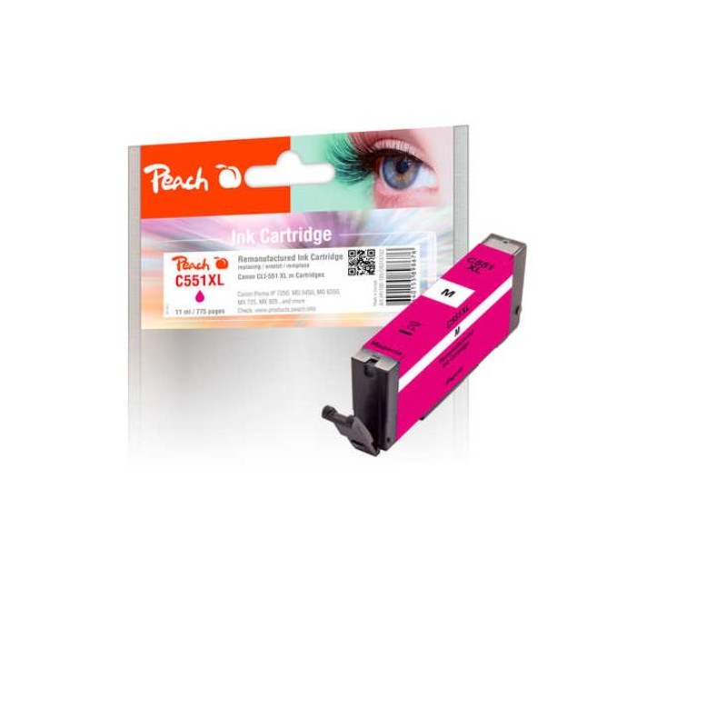 PEACH kompatibilní cartridge Canon CLI-551XL, magenta, 11 ml