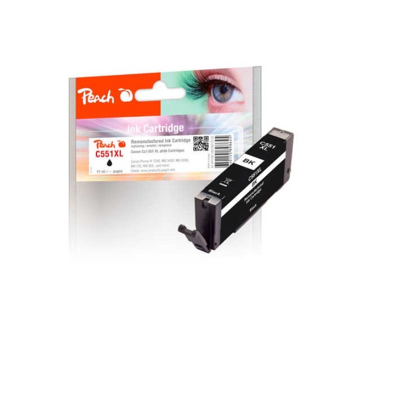 PEACH kompatibilní cartridge Canon CLI-551XL, photo black, 11 ml