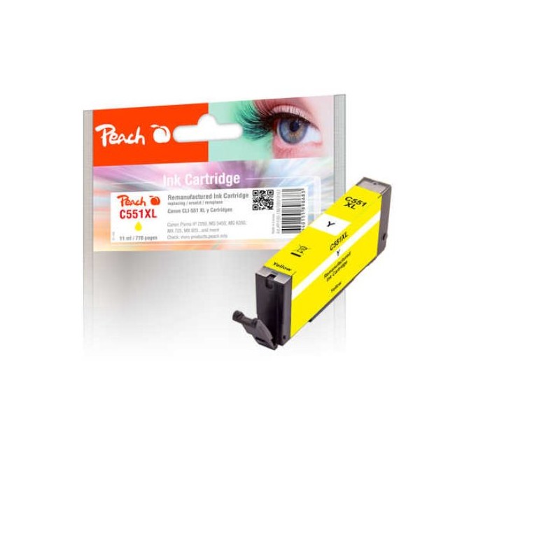 PEACH kompatibilní cartridge Canon CLI-551XL, yellow, 11 ml